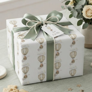 Papel De Regalo Fiesta de Bebé de Osito de Peluche que Apenas Pode
