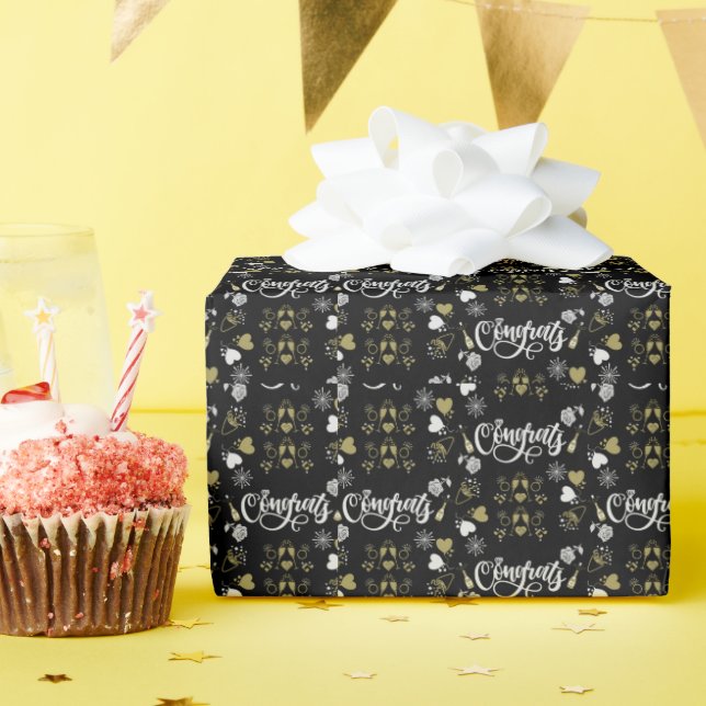 Papel De Regalo Fiesta de Celebración Brindis con Champán (Fiesta de cumpleaños )