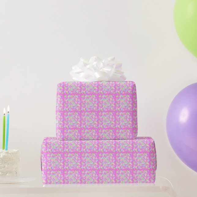 Papel De Regalo Fiesta de Confeti de Arcoíris illusima (Regalos de fiesta)