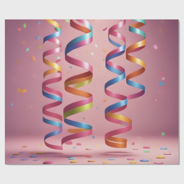 Papel de Regalo (Fiesta de Cumpleaños) (Superficie plana)