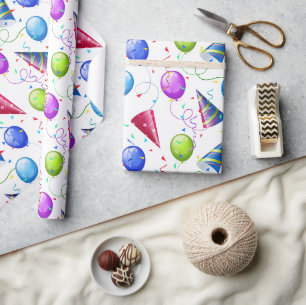 Papel De Regalo Fiesta de Cumpleaños