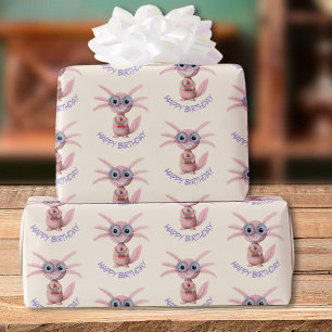 Papel De Regalo Fiesta de cumpleaños con libros personalizados de
