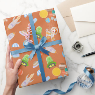 Papel De Regalo Fiesta de cumpleaños con temática masculina astron