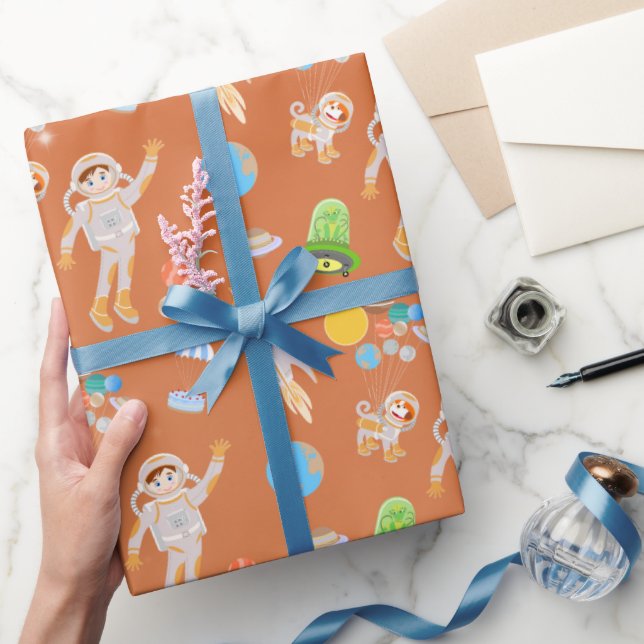 Papel De Regalo Fiesta de cumpleaños con temática masculina astron (Regalar)