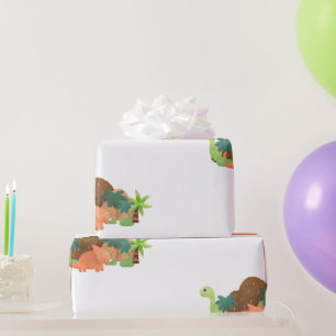 Papel De Regalo Fiesta de cumpleaños de Baby Dinosaur