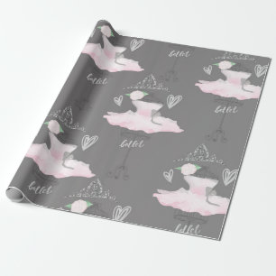 Papel De Regalo Fiesta de cumpleaños de Ballerina de la Coutura Ro