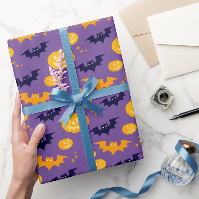 Papel De Regalo Fiesta de cumpleaños de bruja de Chica de disfrace (Regalar)