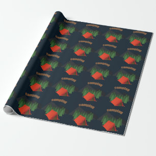 Papel De Regalo Fiesta de cumpleaños de Camping