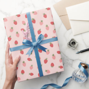 Papel De Regalo Fiesta de cumpleaños de fresa