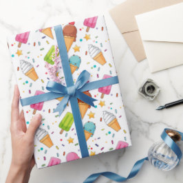 Papel De Regalo Fiesta de cumpleaños de Ice Cream