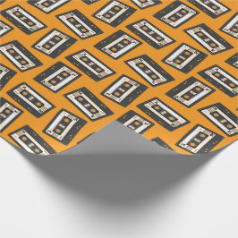 Papel De Regalo Fiesta de cumpleaños de la cinta Cassette de la Re