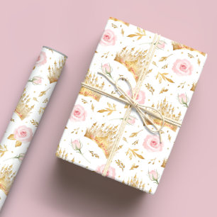 Papel De Regalo Fiesta de cumpleaños de la corona de la princesa F