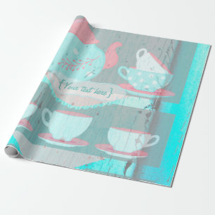 Papel De Regalo Fiesta de Cumpleaños de Niña Shabby-Chic Personali