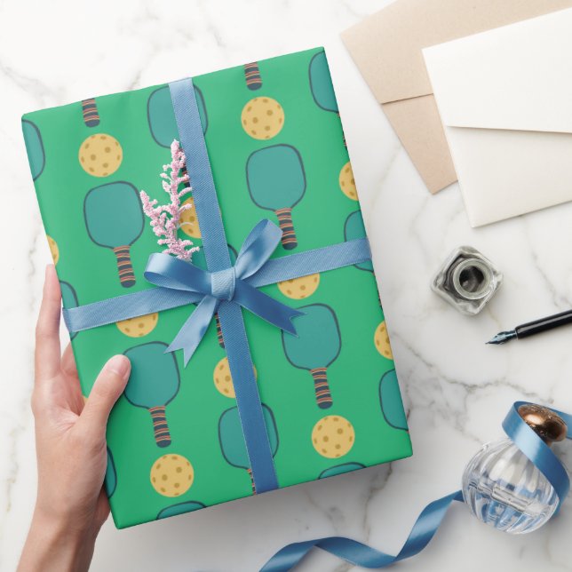 Papel De Regalo Fiesta de cumpleaños de pelota verde (Regalar)