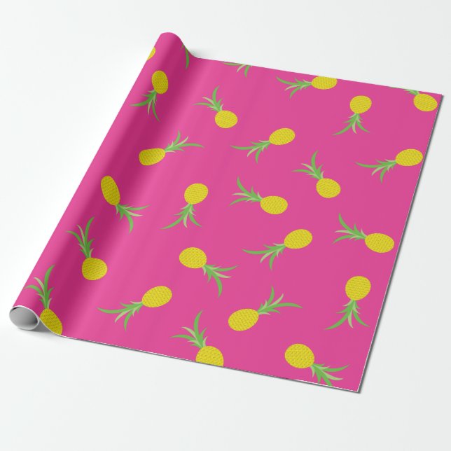 Papel De Regalo Fiesta de cumpleaños de Pineapple (Desenrollado)