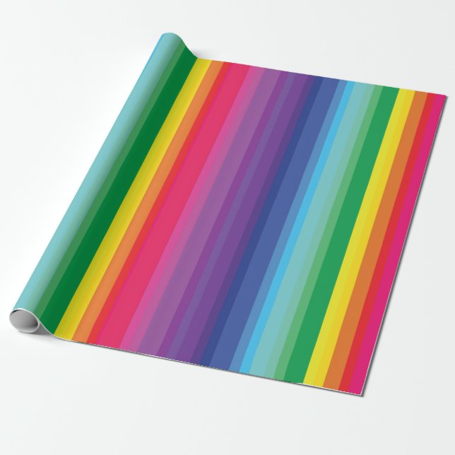Papel De Regalo Fiesta de cumpleaños de Rainbow Kid (Desenrollado)