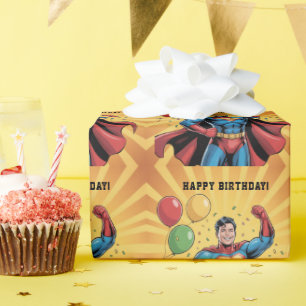 Papel De Regalo Fiesta de cumpleaños de superhéroes niños