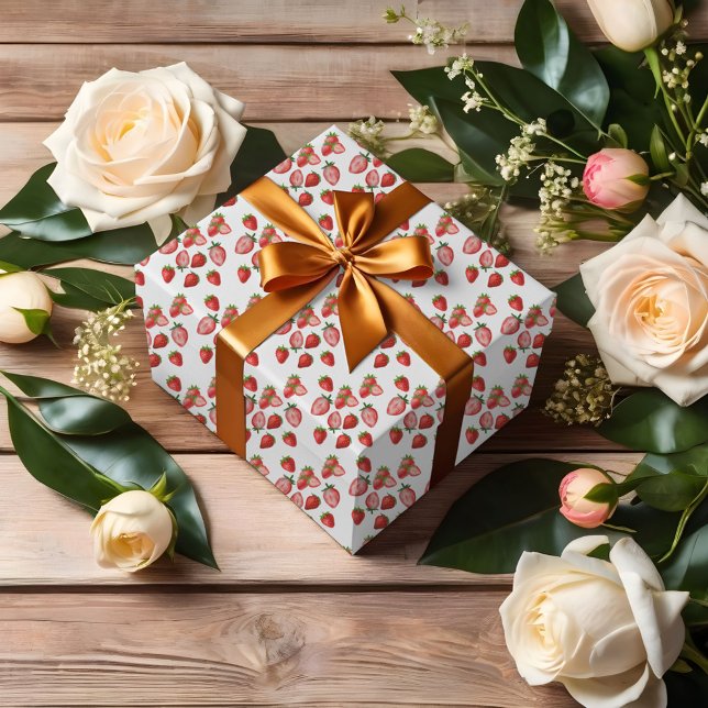 Papel De Regalo Fiesta de cumpleaños del Chica de fresas | Berry F (Subido por el creador)