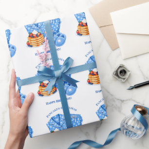 Papel De Regalo Fiesta de cumpleaños del niño de panqueques y pija