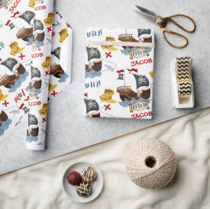 Papel De Regalo Fiesta de cumpleaños del pirata