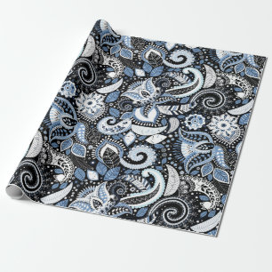Papel De Regalo Fiesta de Cumpleaños Elegante con Estampado de Pai