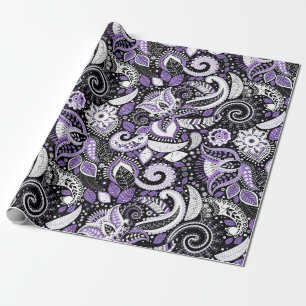 Papel De Regalo Fiesta de Cumpleaños Elegante con Estampado de Pai
