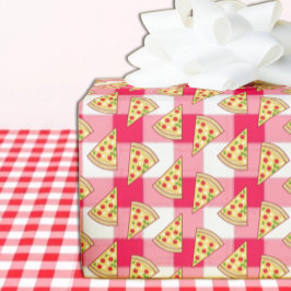 Papel De Regalo Fiesta de Cumpleaños Infantil de Pizza