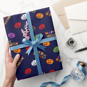 Papel De Regalo Fiesta de Cumpleaños Niño Disfraz de Halloween