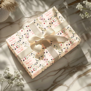 Papel De Regalo Fiesta de cumpleaños número 1 de Fresa Berry Prime
