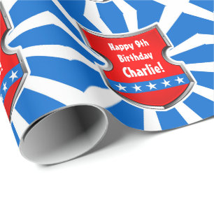 Papel De Regalo Fiesta de cumpleaños patriótica de los niños de