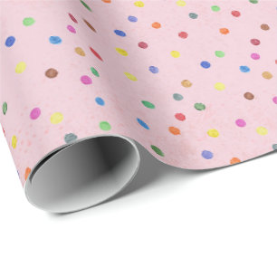 Papel De Regalo Fiesta de Cumpleaños Pink Cue the Confetti