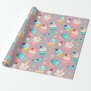 Papel De Regalo Fiesta de Cupcakes