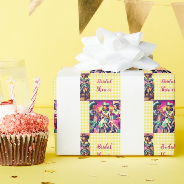 Papel De Regalo Fiesta de Despedida de Soltera de Vaquera Occident (Fiesta de cumpleaños )