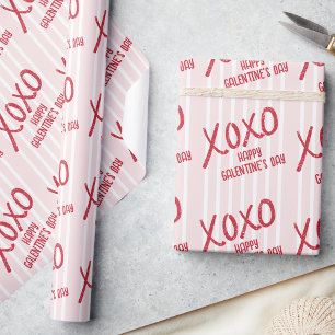 Papel De Regalo Fiesta de Galentine’s Day dibujada a mano XOXO