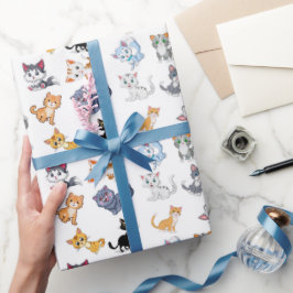Papel De Regalo Fiesta de gato
