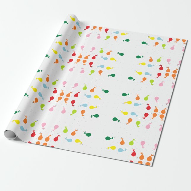 Papel De Regalo Fiesta de globo (Desenrollado)