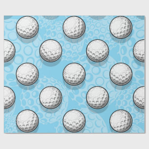 Papel De Regalo Fiesta de Golf Definitiva Azul