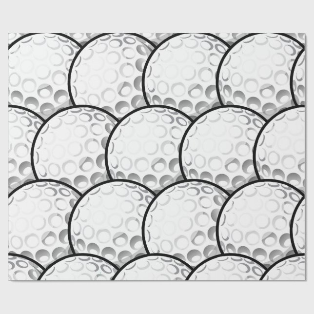 Papel De Regalo Fiesta de golf emocionante (Superficie plana)