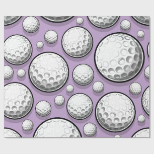 Papel De Regalo Fiesta de Golf Púrpura