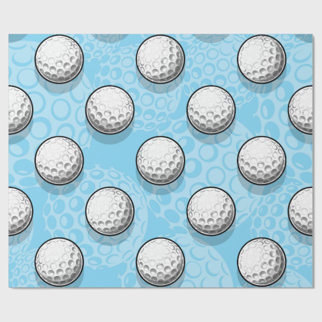 Papel De Regalo Fiesta de golf Ultimate Blue (Superficie plana)