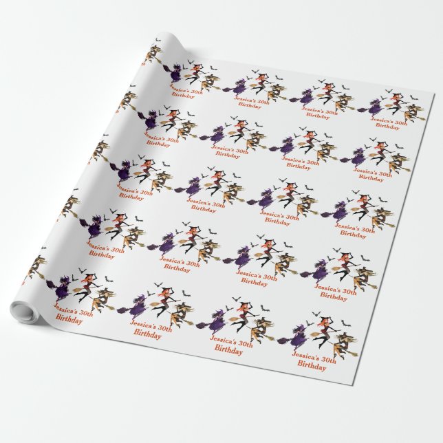 Papel De Regalo Fiesta De Halloween De Todos Los Testigos (Desenrollado)
