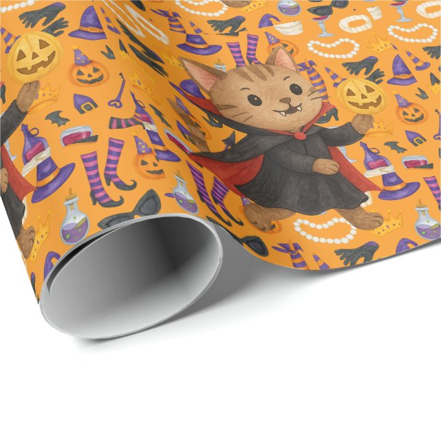 Papel De Regalo Fiesta de halloween para los amantes de las pelota (Esquina del rollo)