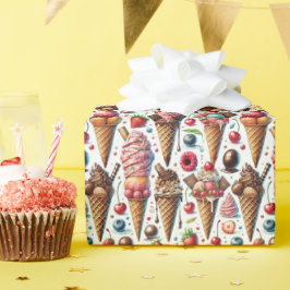 Papel De Regalo Fiesta de Heladería