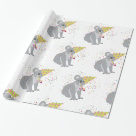 Papel De Regalo Fiesta de Koala - Animales con Fiesta