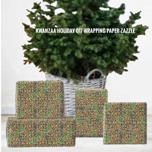 Papel De Regalo Fiesta de Kwanzaa 017