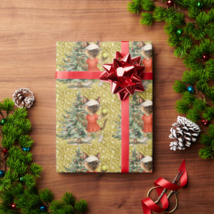 Papel De Regalo Fiesta de Navidad de tenis temática para amantes d