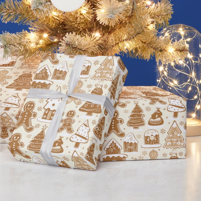 Papel De Regalo Fiesta de pan de jengibre (Vacaciones)