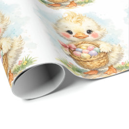Papel De Regalo Fiesta de Pascua del Patito Adorable