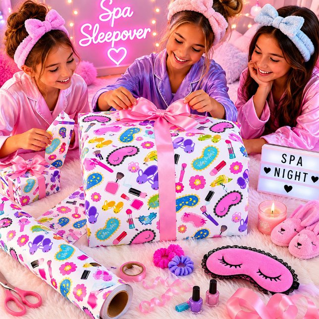 Papel De Regalo Fiesta de pijamas rosas  (Subido por el creador)