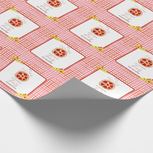 Papel De Regalo Fiesta de Pizza Cumpleaños de Cualquier Edad